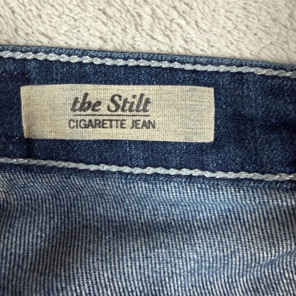 AG Adriano Goldschmied The Stilt Cigarette Jeans Dark Wash 26R Made in USA‎ - Picture 3 of 10